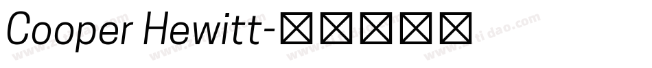 Cooper Hewitt字体转换